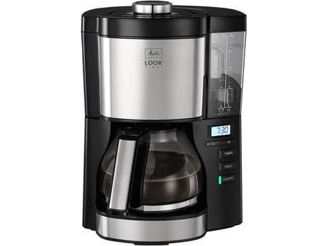 Melitta 6766591, Filterkaffeemaschine, Gemahlener Kaffee, 1080 W, Schwarz, Silber