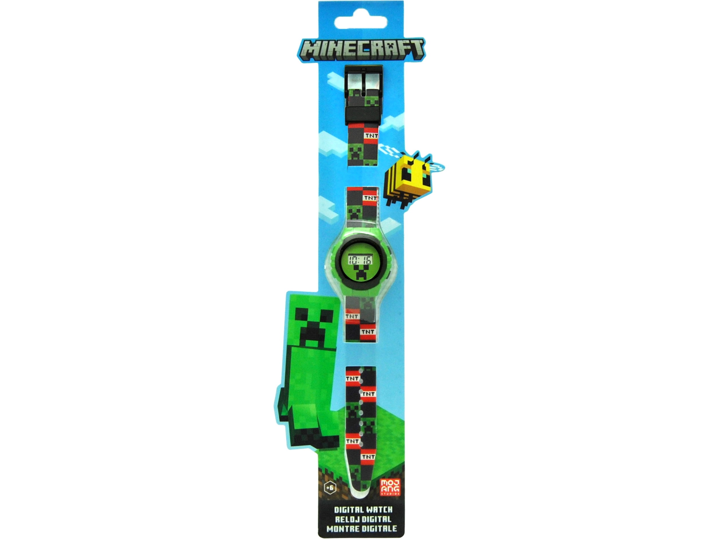 Minecraft Digital-Armbanduhr