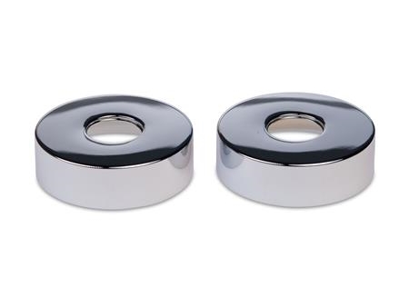 Blue Label-rosetter - krom - diameter Ø74 mm - höjd 21 mm - levereras i set om 2. | VVS Artiklar - Badrum - Amatures och reservdelar | GameStuff