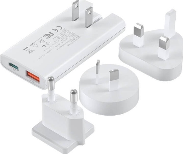 Choetech Pd6011 65W Gan Ultra Netzteil Mit Usb-C + Usb-A - Weiß