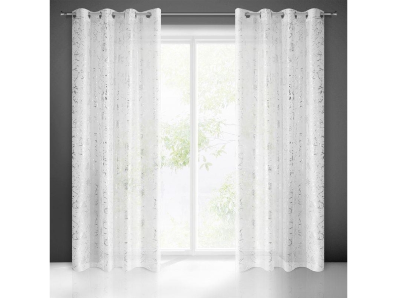 Eurofirany Curtain Feza 140X250 White Rings D
