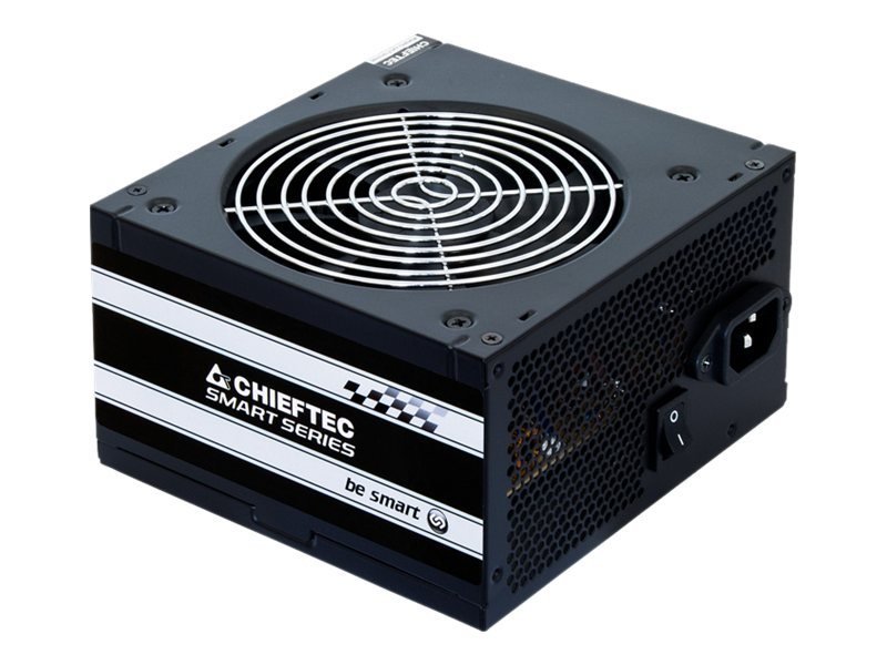 Chieftec Smart Series Gps-600A8 - Strømforsyning (Intern) - Atx12v 2.3/ Eps12v - 80 Plus - Ac 230 V - 600 Watt - Aktiv Pfc - Sort
