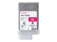 Canon Pfi-102 M - 130 Ml - Magenta - Original - Blækbeholder - For Imageprograf Ipf500, Ipf510, Ipf600, Ipf605, Ipf610, Ipf700, Ipf710, Ipf720, Lp17,