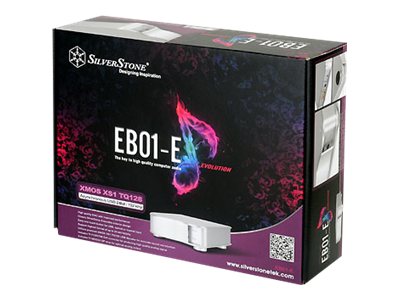 SilverStone Ensemble EB01-E - Audio digital til analog omformer - sølv