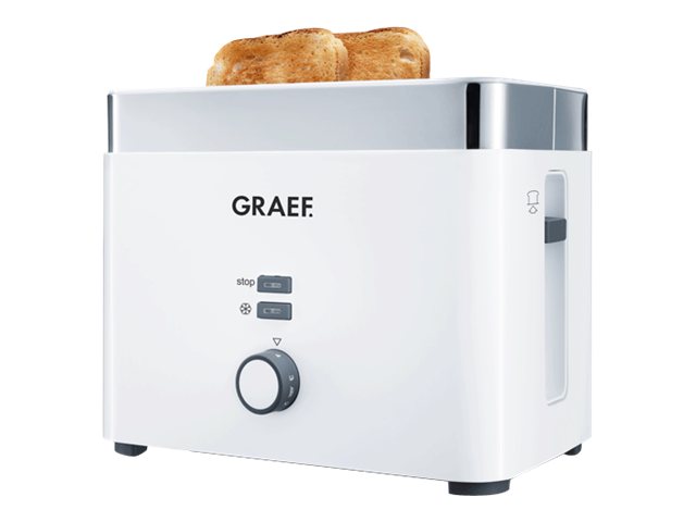Graef To 61 - Brødrister - 2 Skive - 2 Spalter/Spalter - Noble White (To 61)