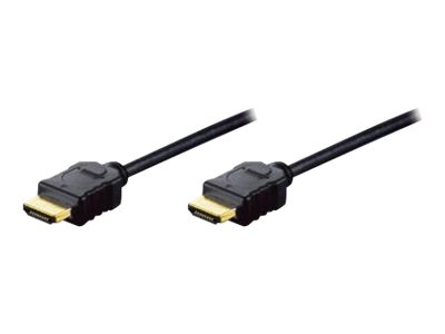 Assmann - Hdmi-Kabel Med Ethernet - Hdmi Han Til Hdmi Han - 2 M - Tripel-Afskærmet - Sort