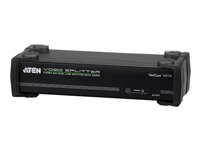 ATEN VanCryst VS174 - Video/audiosplitter - 4 x DVI + 4 x ljud - skrivbordsmodell | Hobby - Modelljärnväg - Skala Z | GameStuff