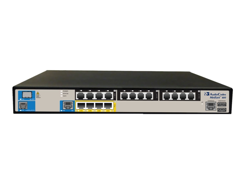 Audiocodes Mediant 800 Sbc, Https, Srtp, Ssh, Tls, Radius, 10,100,1000 Mbit/S, 345 Mm, 320 Mm, 2,7 Kg