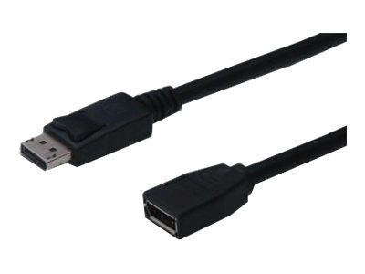 Digitus Displayport Verlängerungskabel, Dp, 2 M, Displayport, Displayport, Männlich, Männlich, Schwarz
