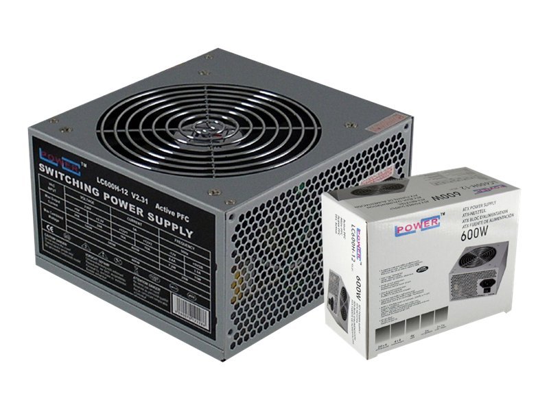 Lc-Power Lc600h-12 V2.31, 600 W, Aktiv, 24 A, 20 A, 20 A, 24 A