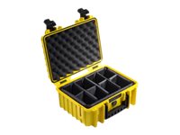 B&W outdoor.case Type 3000 - Hårt fodral - polypropylen - gul | Foto och video - Väskor - Kompakt | GameStuff