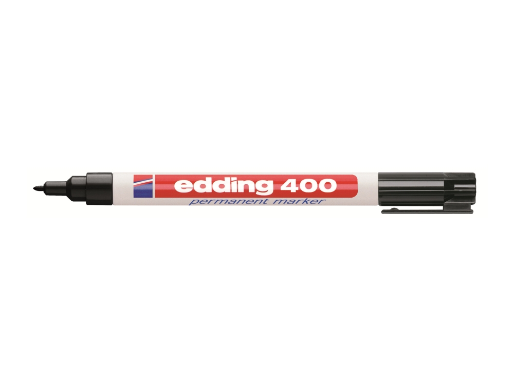 Permanent marker edding 400, rund, 1 mm, sort