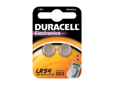 Duracell Batteri, Electronics Lr54, 2 Stk.
