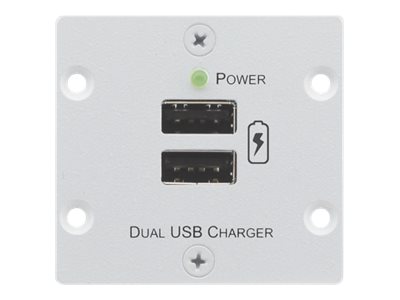 Kramer Electronics W-2Uc(B), Schwarz, Jede Marke, 2X Usb, 50,5 Mm, 47 Mm, 3,3 Cm
