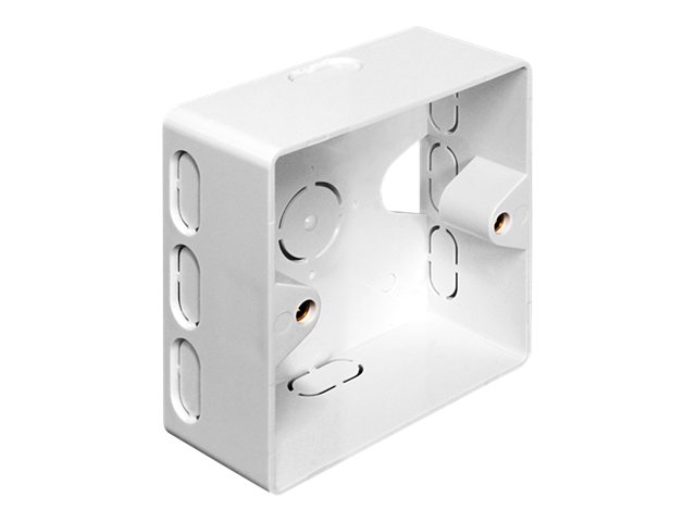 Delock Back Box - Ytmonteringsbox för nätverk - vit, RAL 9010 | EL Artiklar - Elcentral - Monteringsskåp | GameStuff