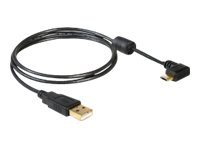 Delock - Usb-Kabel - Usb (Han) Til Micro-Usb Typ B (Han) - 1 M - 90° Stikforbindelse