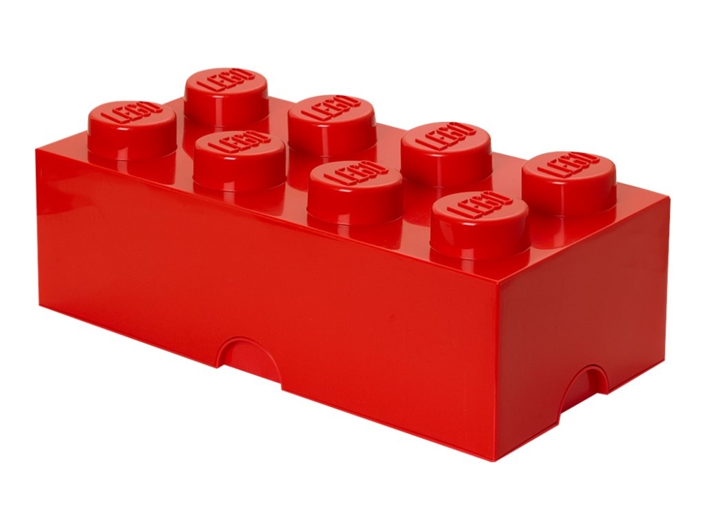 Lego Storage Brick 8 - Opbevaringsboks - Knaldrød