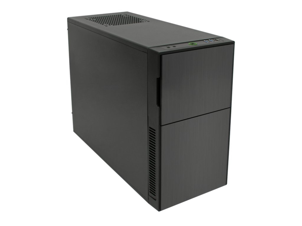 Nanoxia Deep Silence Tower Micro Atx Ingen Strømforsyning Antracit Sort Usb Lyd