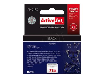 Activejet 351 Premium Version Høj Kapacitet Sort Kompatibel Genproduceret Blækpatron Alternativ Til: For Deskjet