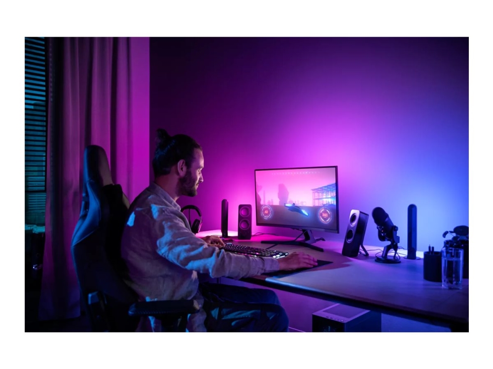 Philips Hue Play Gradient - Ljusslinga - LED - 15 W - flerfärgat/vitt ljus - 90.5 cm - svart | Smarta hem - Philips Hue lampor - Ljusslingor | GameStuff