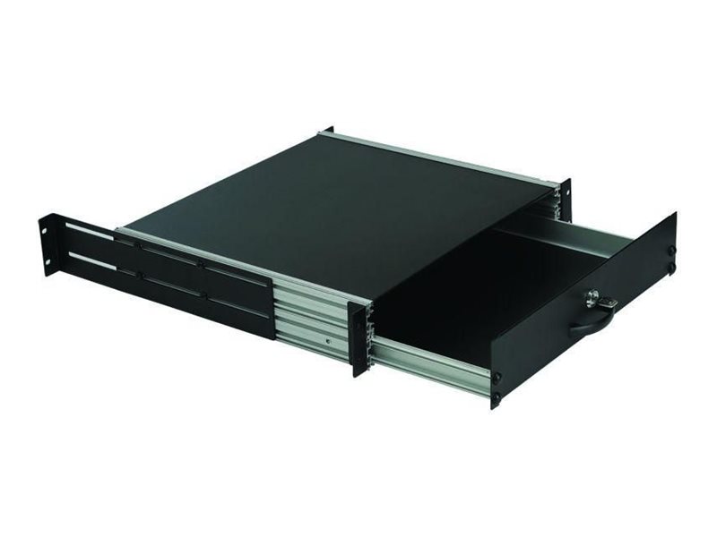 Lanview By Logon - Rack Tastatur Skuffe - Generelt Brug, Låsbar - Kabinetmonterbar - Sort - 2U - 19"