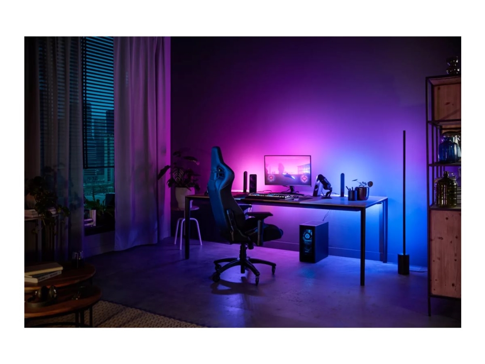 Philips Hue Play Gradient - Ljusslinga - LED - 15 W - flerfärgat/vitt ljus - 90.5 cm - svart | Philips Hue lampor - TV-belysning | GameStuff