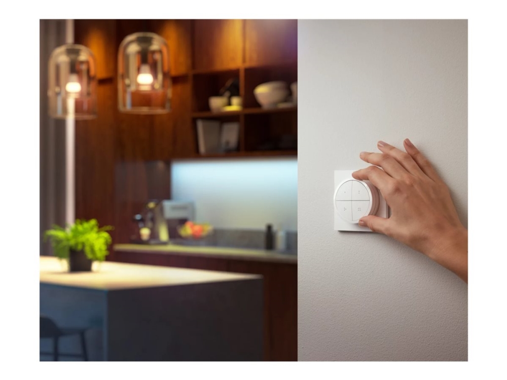 Philips Hue Tap Dial Switch - Wireless Installation - Battery Powered - Easy Access To Light Scenes - Use As A Remote Control