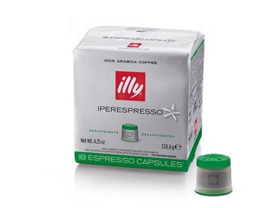 Illy Iperespresso Capsules Decaffeinated, Kaffekapsel, Espresso, 120,6 G, Iperespresso, 18 Kopper, 18 Måned(Er)