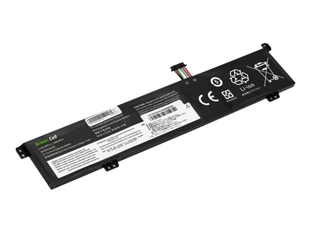 Green Cell Batteri För Barbar Dator Likvardigt Med: Lenovo L19m3pf7 Litiumpolymer 3 Cells 4100 Mah Svart