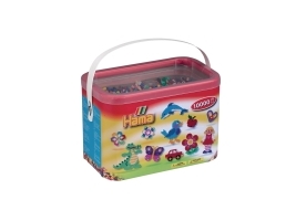 Perler, HAMA Midi, ass. farver, 10.000 stk i spand