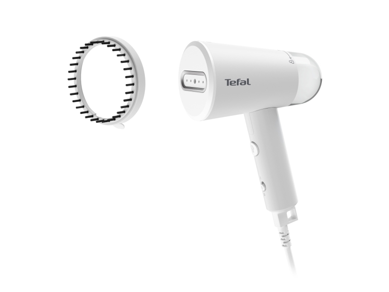 Tefal Origin Travel DT1020, Håndholdt beklædningsdamper, 0,07 L, 0,42 min., Grå, Hvid, Knapper, Håndafbryder