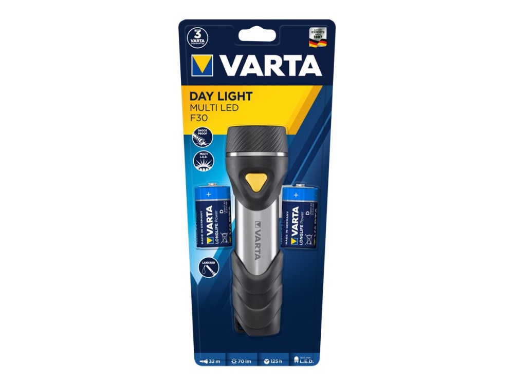 Varta Day Light Multi Led F30 - Lommelygte - Led