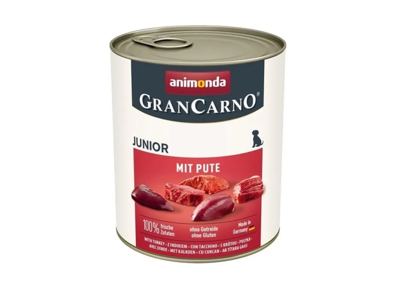 ANIMONDA Grancarno Junior Kalkkuna - Märkä koiranruoka - 800g