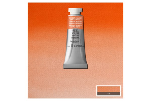 Watercolour Proff. 14M Winsor Orange Red Shade 723