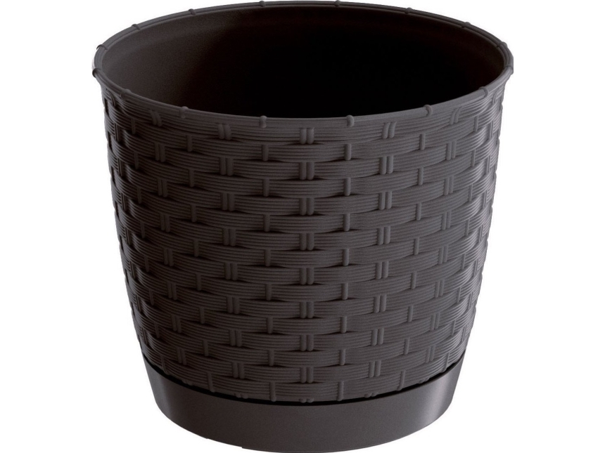 Prosperplast Rund urtepotte RATOLLA ROUND DRLO300-440U, Farve Umbra, Prosperplast, Mål 30x26,5 cm