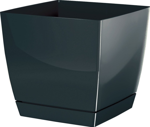 Prosperplast fyrkantig kruka COUBI DUKP100-426U grafit 10x10x7,5 cm | Baby & barn - Dekoration - Burkar och krukor | GameStuff