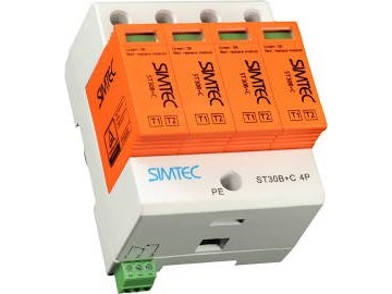 St30b+C4p Surge Protective Device T1+T2 B+C 4P 4M 30/60Ka 1.5Kv Simtec Zam 887284