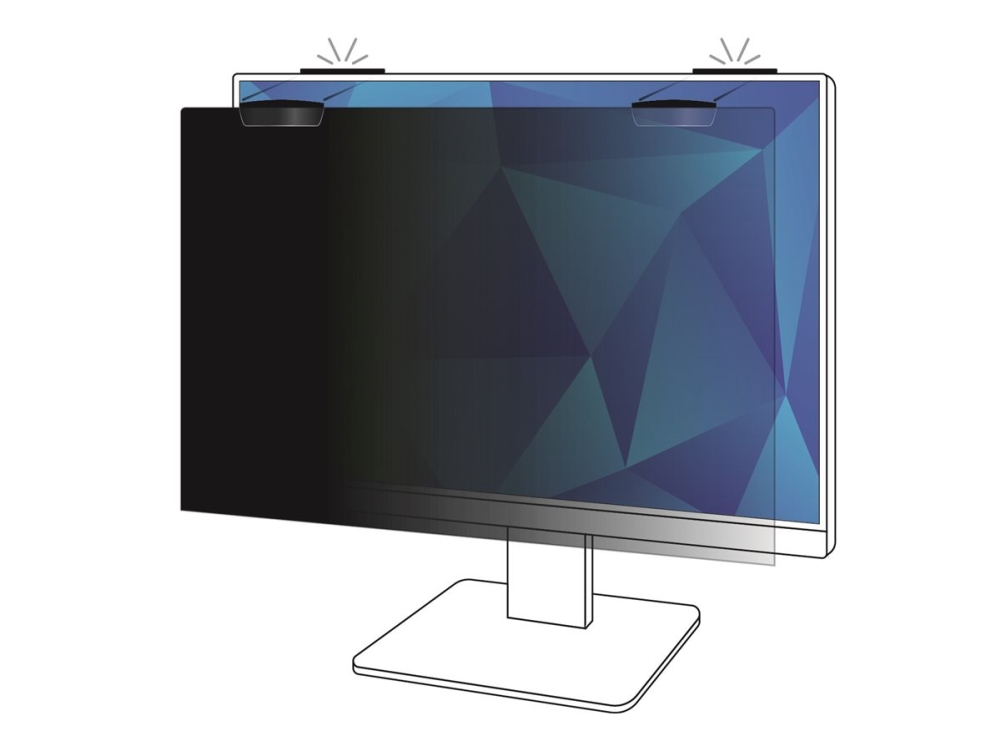 3M Blickschutzfilter Für 25In Vollbild-Monitor Mit Comply Magnetbefestigungssystem, 16:10, Pf250w1em, 63,5 Cm (25"), 16:10, Monitor, Rahmenloser Bli