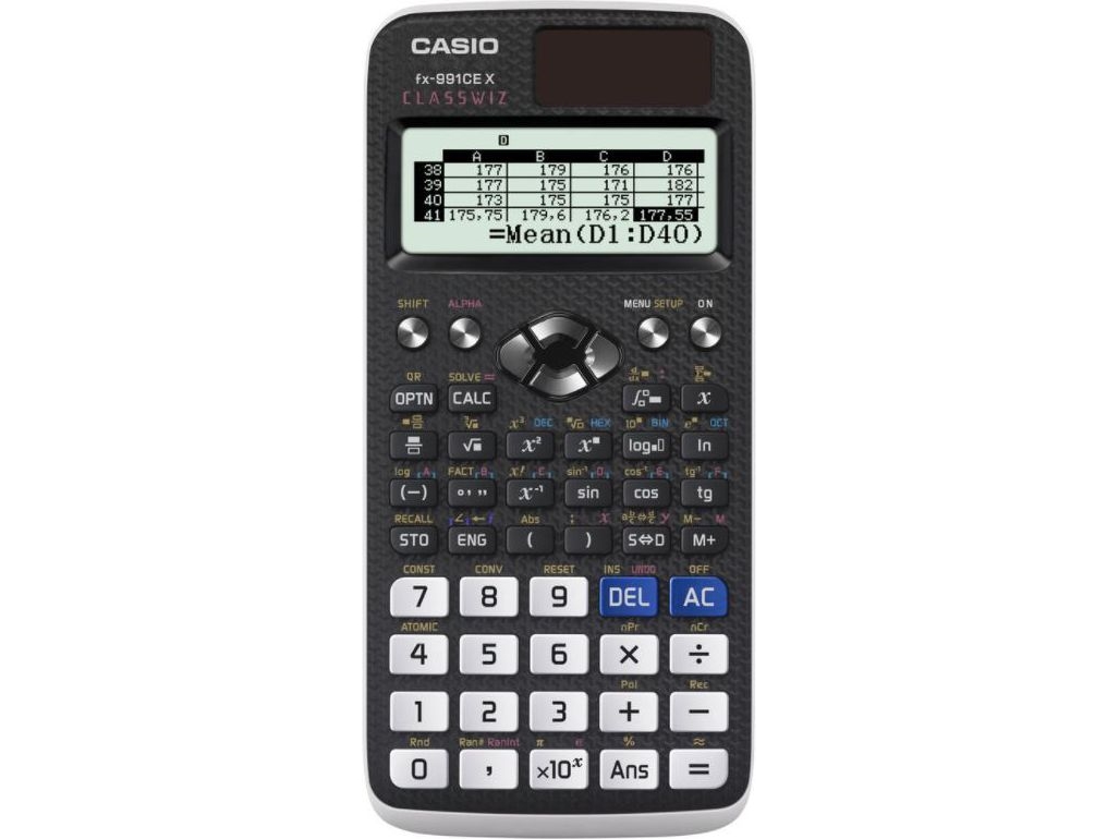 Lommeregner Casio fx-991CEX ClassWiz, videnskabelig, sort - 12-cifret display