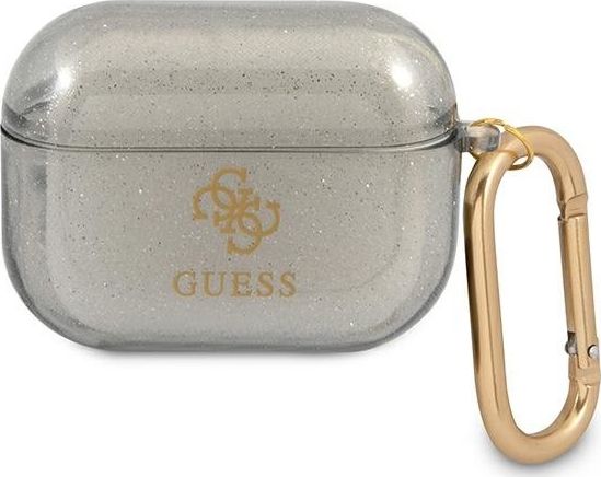 Guess Guapucg4gk Airpods Pro Cover Schwarz/Schwarz - Glitter Collection