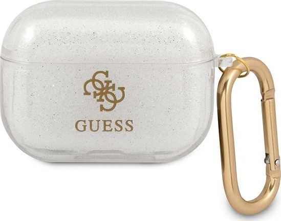 Guess Guapucg4gt Airpods Pro Cover - Transparentes Glitter (Transparent Glitter Collection)