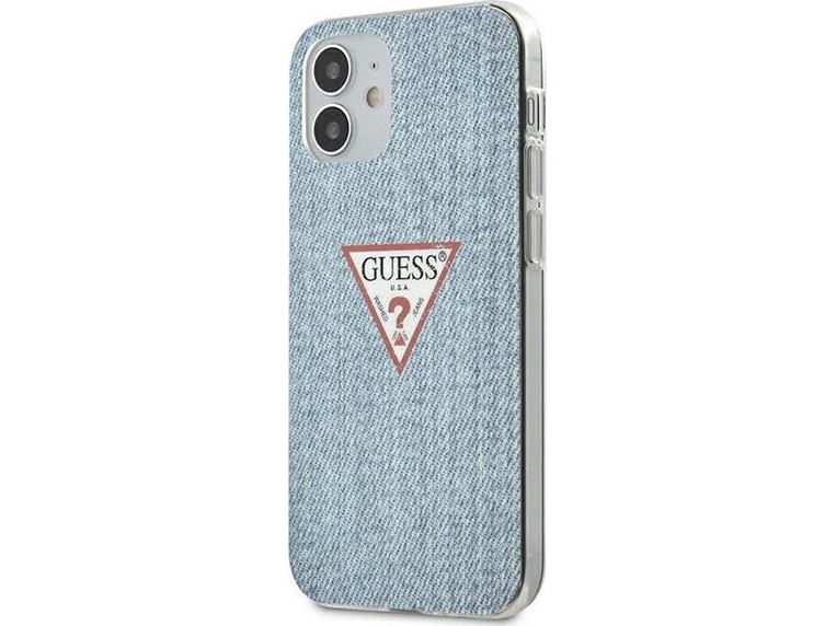 Guess Guhcp12spcujullb Iphone 12 Mini 5,4" Jeans Hardcase Blau/Hellblau