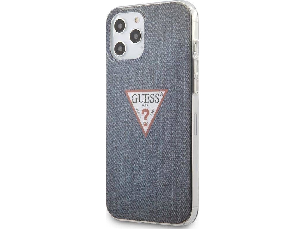 Guess Guess Denim Triangle Dk - Iphone 12 Pro Max Hülle (Navy Blau) Universal