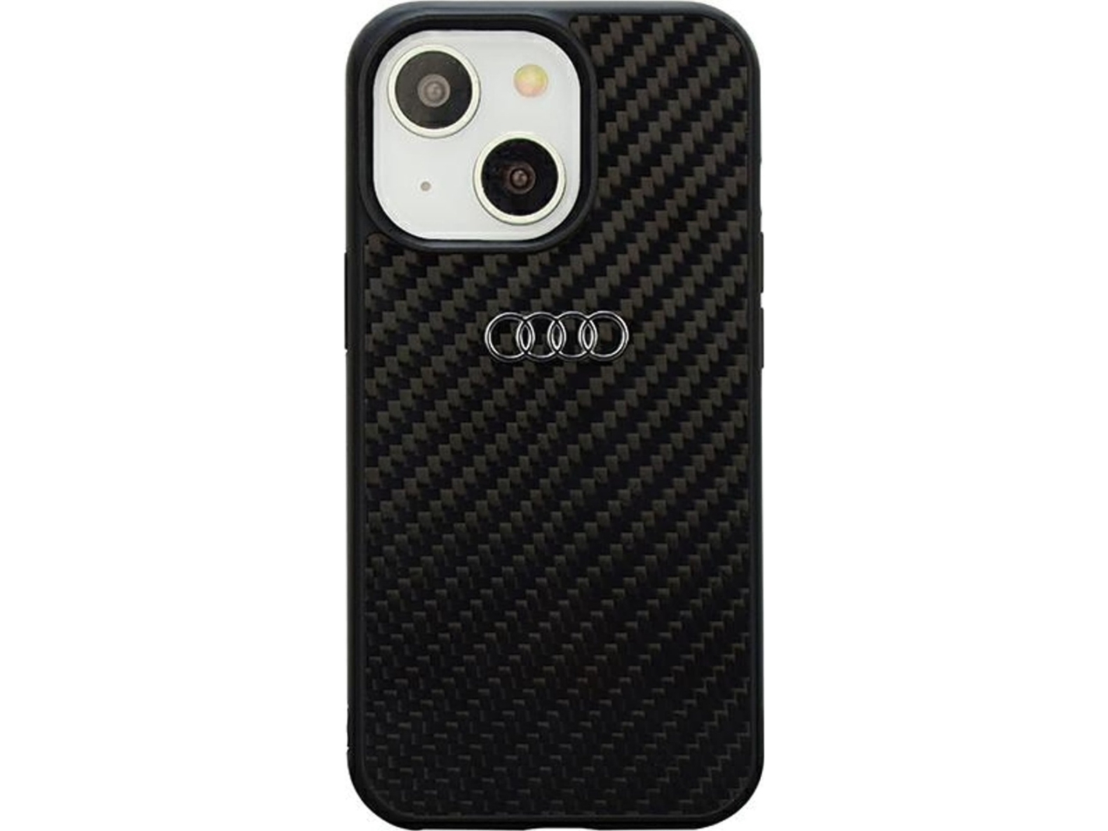 Audi Audi Carbon Fiber Iphone 14 6.1" Black/Black Hardcase Au-Tpuppcip14-R8/D2-Bk