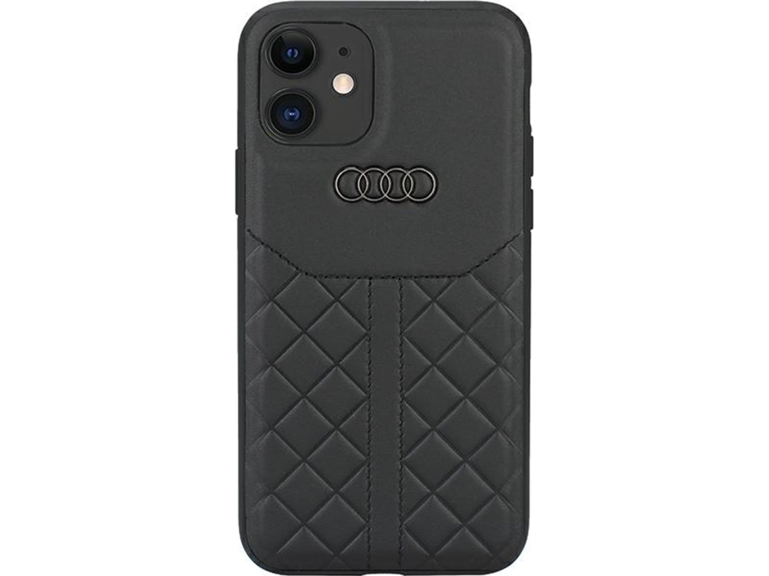 Audi Audi Genuine Leather Iphone 12/12 Pro 6.1" Black/Black Hardcase Au-Tpupcip12p-Q8/D1-Bk