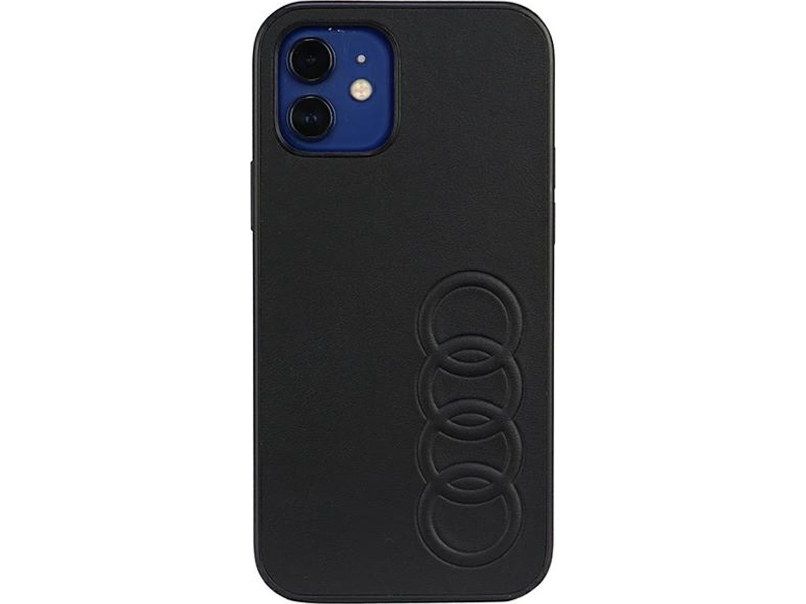 Audi Audi Synthetic Leather Iphone 12/12 Pro 6.1" Black/Black Hardcase Au-Tpupcip12p-Tt/D1-Bk