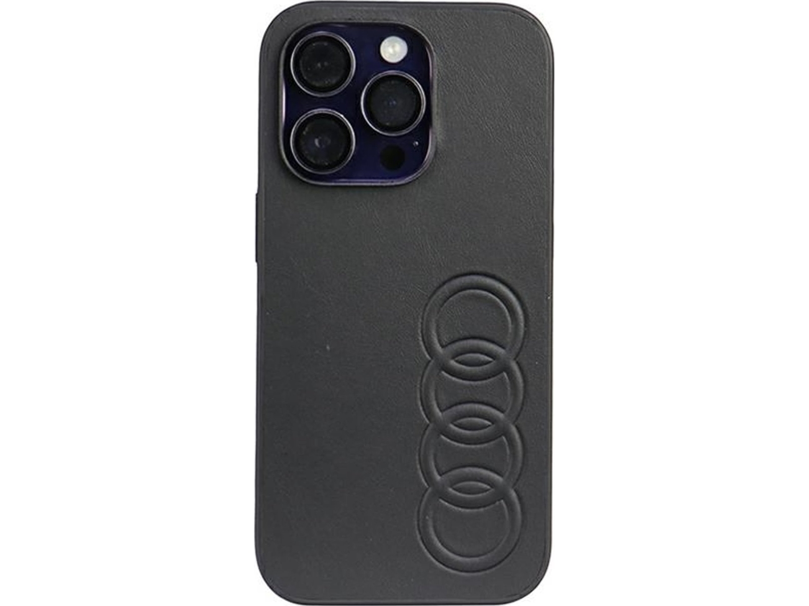 Audi Audi Synthetic Leather Iphone 14 Pro 6.1" Black/Black Hardcase Au-Tpuppcip14p-Tt/D1-Bk