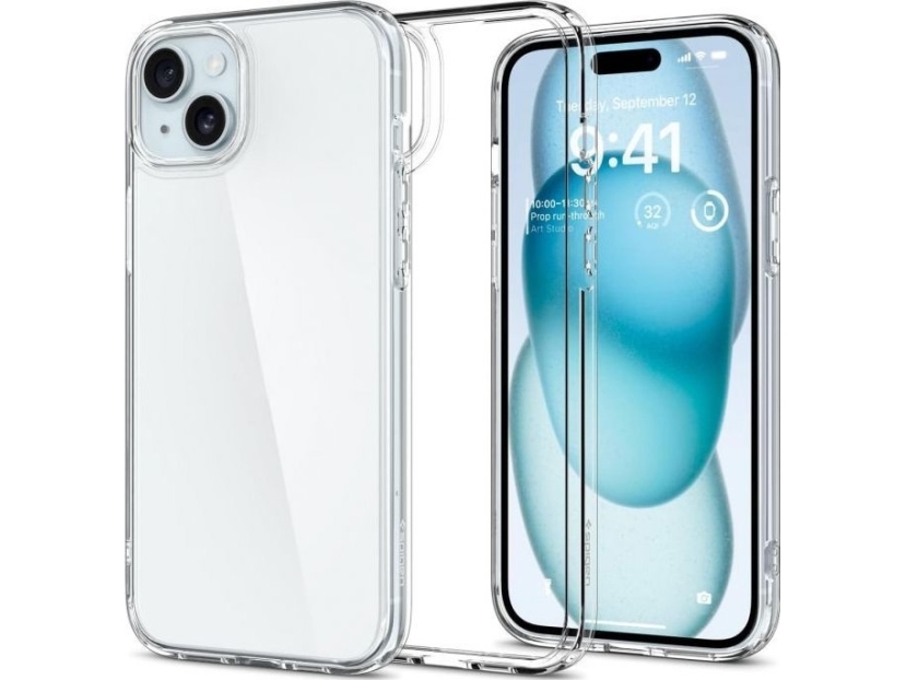 Spigen Crystal Hybrid Case Für Iphone 15 Plus - Klar