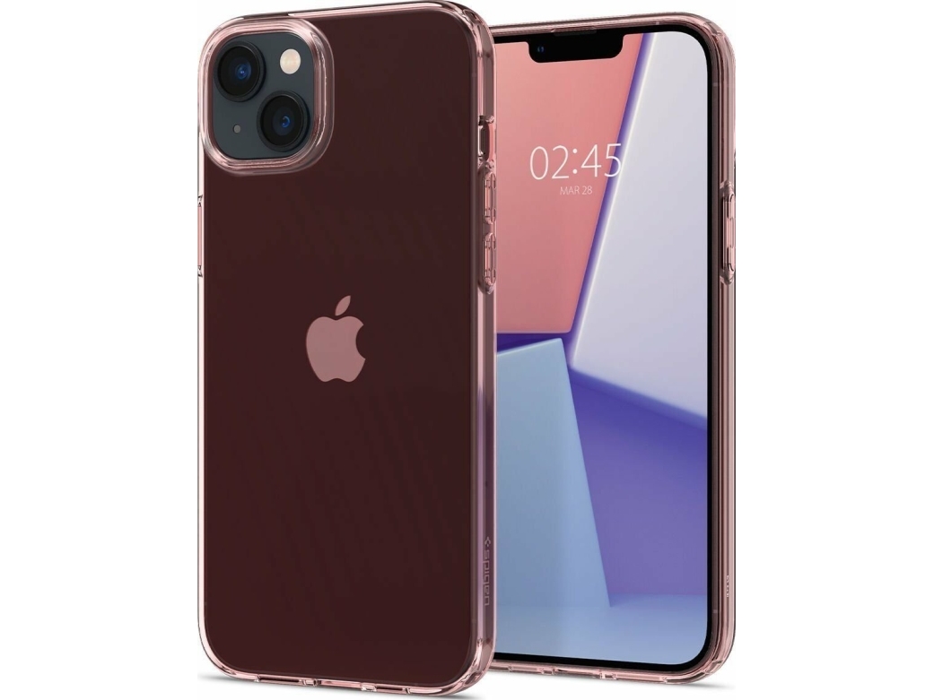 Spigen Crystal Flex Hülle Für Iphone 15 Plus - Pink/Transparent