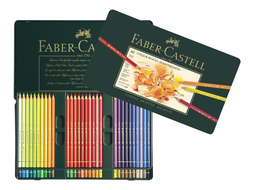 Faber-Castell Polychromos - Färgpenna - 3.8 mm (paket om 60) | Skrivredskap - Blyertspennor & pencils - Stiftpennor | GameStuff